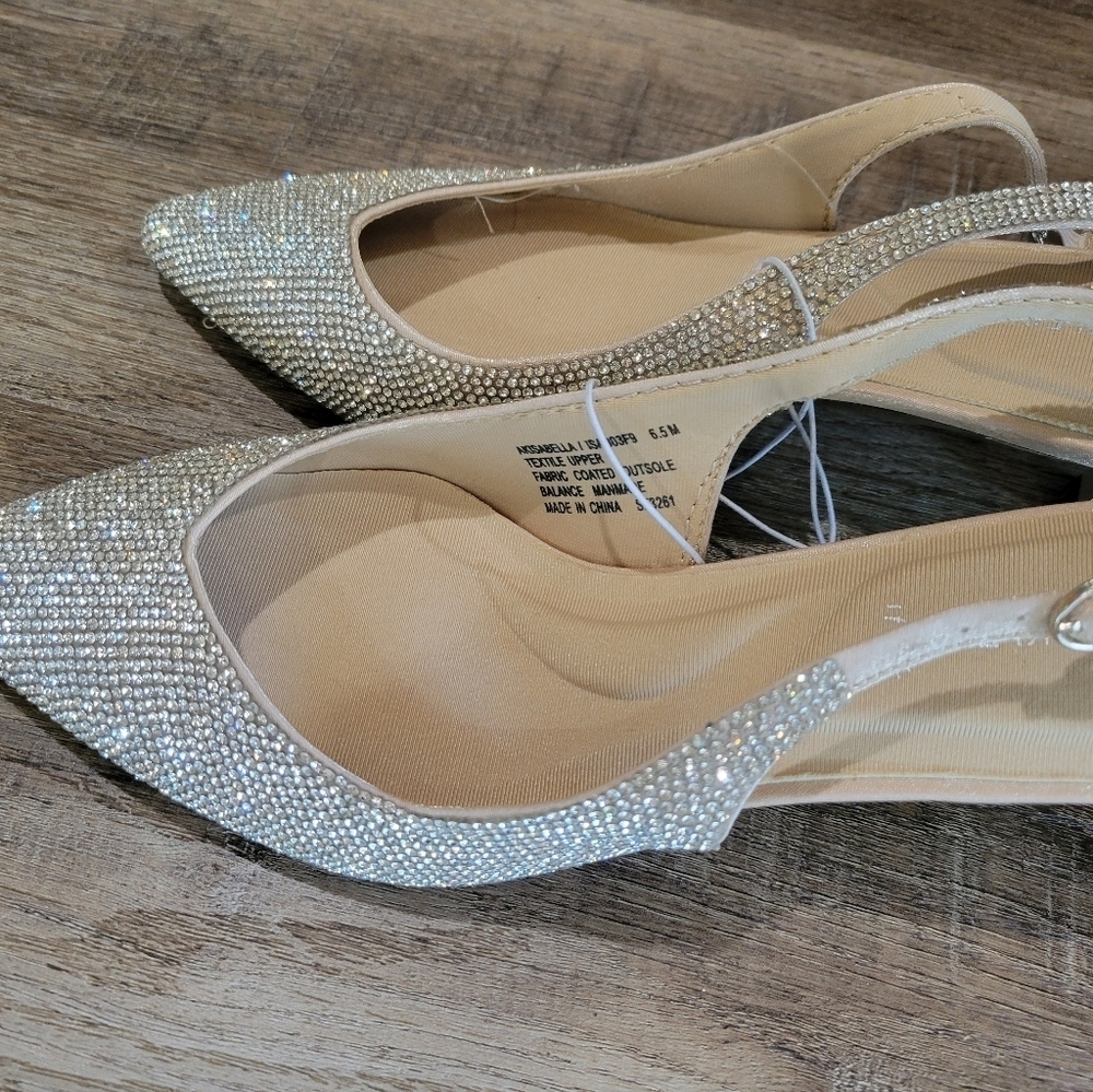 Anne Klein Elegant Silver Women's Slingback Shoes - Picture 4 of 9